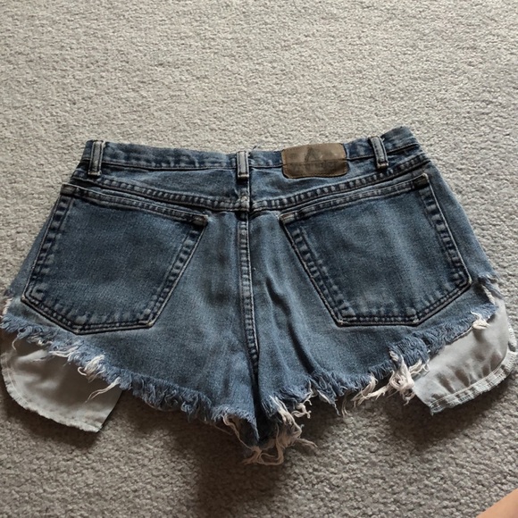 Urban Outfitters Medium Wash, Ripped Denim Shorts - Picture 2 of 2